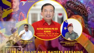 PB ESI Sulut Ajak Sukseskan Turnamen E-Sport Piala Kasad 2022