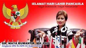 Senator Maya Rumantir Sebut Pancasila Adalah Tiang Penyangga NKRI