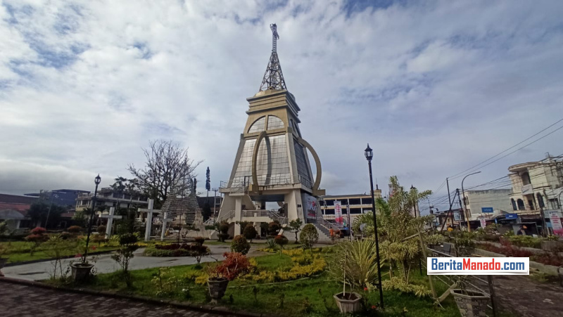 Ini Kondisi Terkini Menara Alfa Omega Tomohon