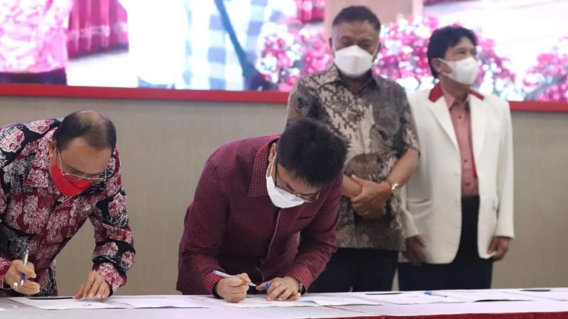 Andrei Angouw Hadiri RDP dan Deklarasi Jaringan Panca Mandala Bersama BPIP dan KPK