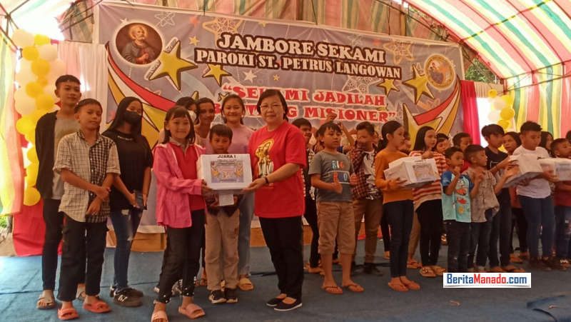 Meriah, Jambore SEKAMI Paroki St Petrus Langowan Lahirkan Komitmen Membantu Sesama