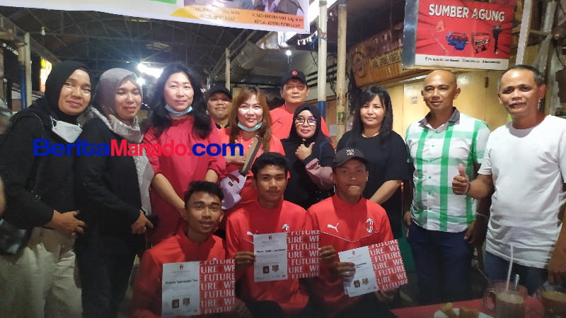Pertama Kali! 3 Pemain Bola Sulut Dapat Sertifikat Pelatihan AC Milan Academy