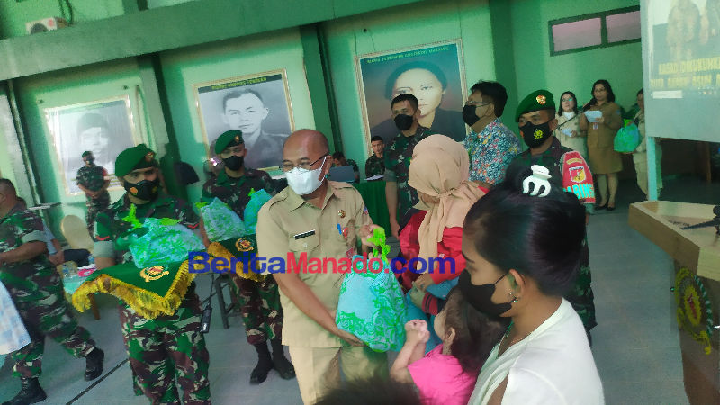 Pertama di Kota Manado, Kodim 1309 Launching Gerakan Stop Stunting 11 Pertama di Kota Manado, Kodim 1309 Launching Gerakan Stop Stunting
