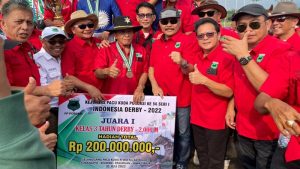 Kuda Milik Olly Dondokambey Juara, Sulut Terbaik Seri I Kejurnas Pacuan Kuda 2022 di Jatim