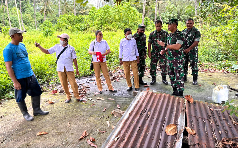 Kolonel Inf Daniel Lalawi Tinjau Sumber Air Bersih, Kodim 1309/Manado Siap Bantu Warga Meras
