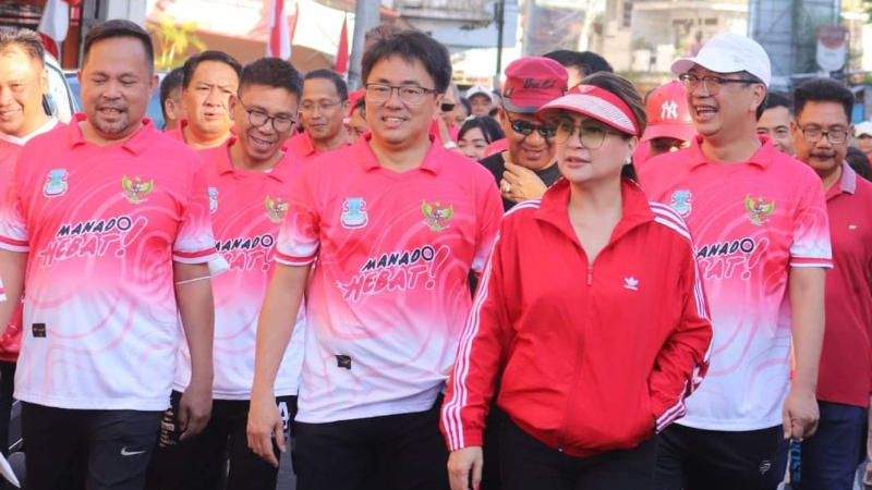 Sambut HUT ke-77 RI, Andrei Angouw dan Richard Sualang Lakukan Ini