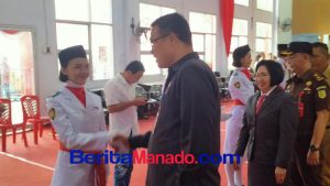 Kukuhkan 32 Paskibraka, Sekda Mitra David Lalandos Sampaikan Ini