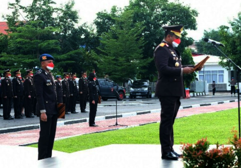 Brigjen Pol Eddizon Isir Pimpin Upacara HUT ke-77 RI di Polda Sulut