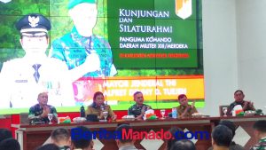 Pangdam XIII/Merdeka Mayjen Alfret Tuejeh Kunker ke Mitra, James Sumendap Sampaikan Ini