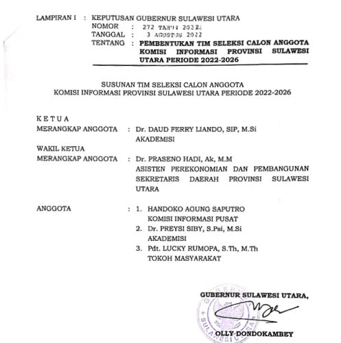 Olly Dondokambey Tunjuk Ferry Liando Ketua Pansel KIP Sulut 9 Olly Dondokambey Tunjuk Ferry Liando Ketua Pansel KIP Sulut
