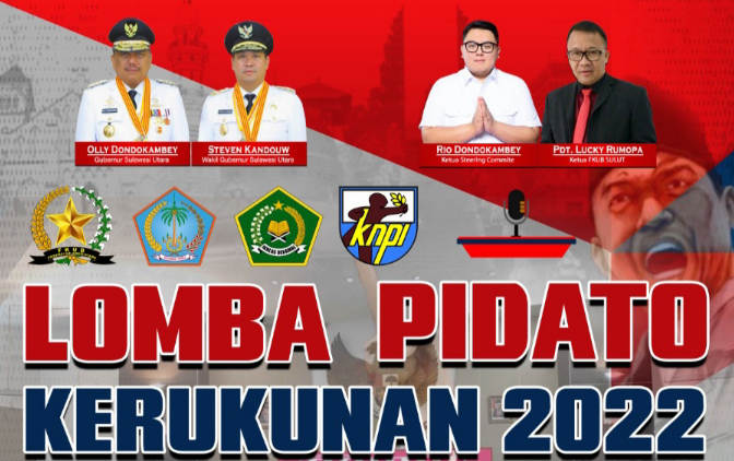 Khusus Pelajar, FKUB Sulut Gelar Lomba Pidato Kerukunan Rebutkan Piala Gubernur Olly Dondokambey