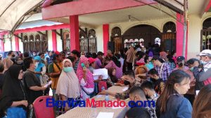 Diinisiasi Polres Mitra, Masyarakat Antusias Ikut Vaksinasi di Belang