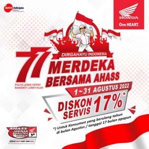 Konsumen yang Ulang Tahun Tanggal 17 Dapat Diskon Servis dan Promo Sepanjang Agustus