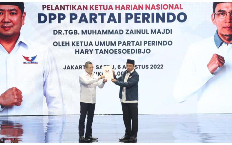 Tuan Guru Bajang Jadi Ketua Harian Nasional Partai Perindo, Hary Tanoesoedibjo Ungkap Alasannya
