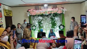 Dikawal Ketat, Tahanan di Polsek Ratahan Minahasa Tenggara Gelar Akad Nikah