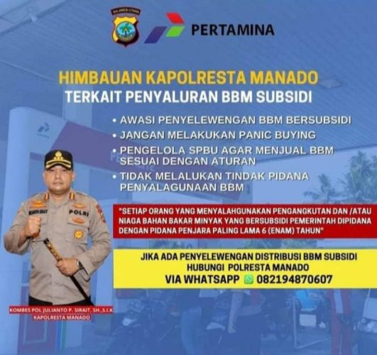 Temukan Penyelewengan BBM Bersubsidi di Manado? Lapor di Nomor Ini