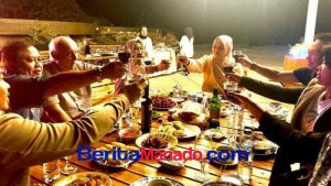 Makan Malam bersama Prof Alex, Wali Kota Tatong Bara Sebut Tertarik Budidayakan Ikan Sidat Kaca