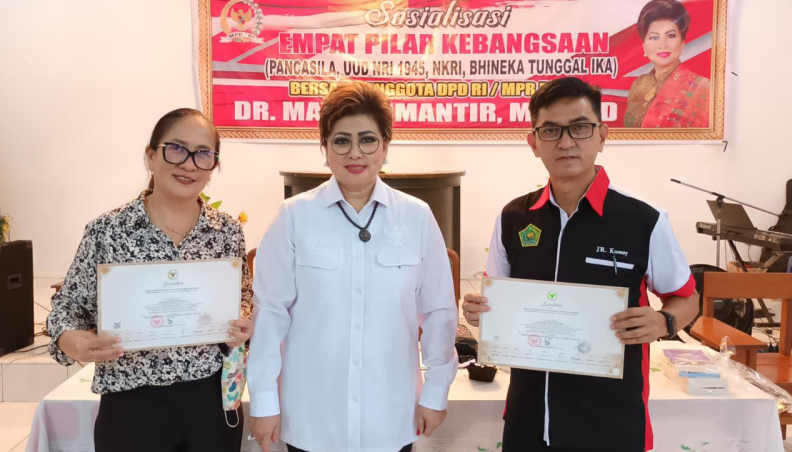 Maya Rumantir Sosialisasi Empat Pilar Kebangsaan di GBI Bethani Kombos Timur