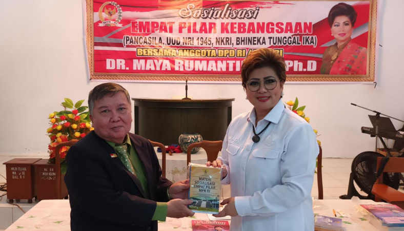 Maya Rumantir Sosialisasi Empat Pilar Kebangsaan di GBI Bethani Kombos Timur