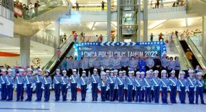 Ratusan Polisi Cilik “Serbu” Atrium Grand Kawanua Citywalk