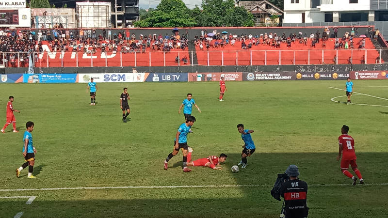 Babak Pertama: Sulut United Unggul 2-0 dari Persiba Balikpapan