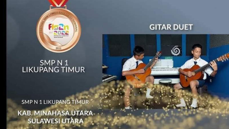 Dua Pelajar Likupang Raih Medali Perunggu di FLS2N Tingkat SMP