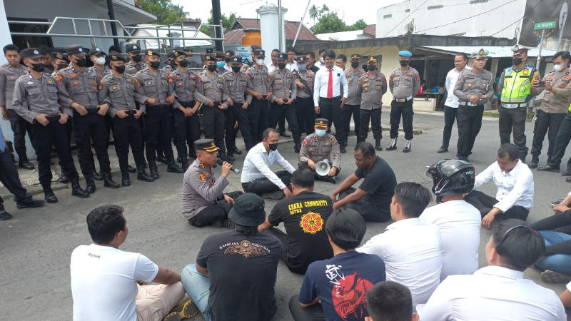 Tindaklanjuti Instruksi Kapolda, Polres Minahasa Tenggara Gelar Simulasi Sispam Mako