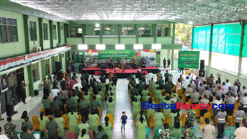 Pimpin Ibadah di Kodim 1309/Manado, Pdt Gilbert Lumoindong Berpesan Hadapi Kecewa dengan Mengampuni