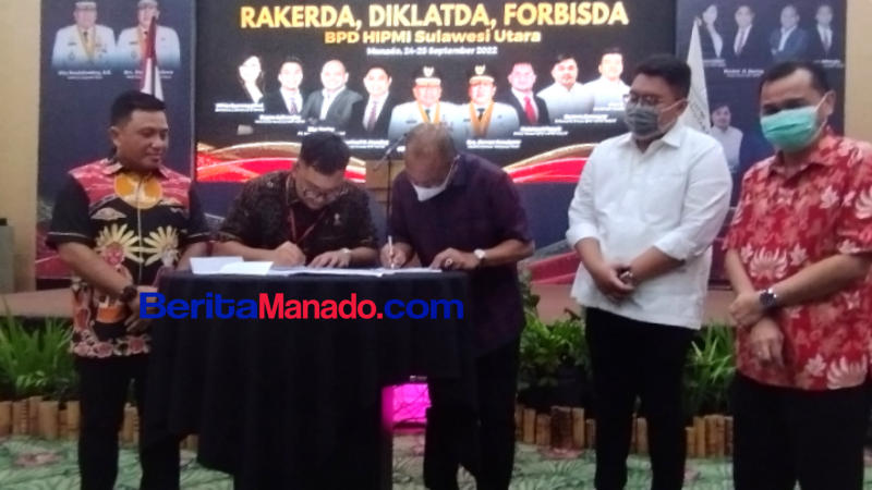 HIPMI Sulut dan Bank SulutGo Tandatangani MoU, Dorong Keberlanjutan Bisnis UMKM