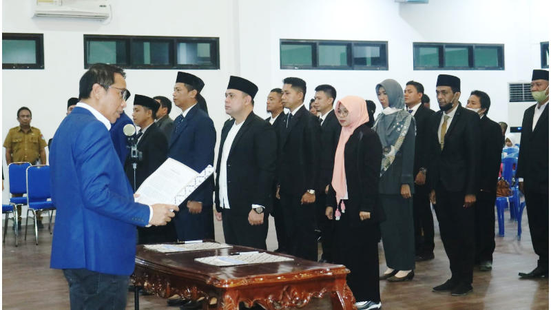 Sachrul Mamonto Lantik 34 Pejabat di Kantor Bupati Boltim