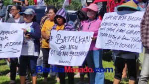 Ratusan Buruh Datangi DPRD Minahasa Tenggara Sampaikan Tuntutan Soal Tanah HGU di Basaan dan Ratatotok