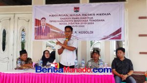 Reses di Molompar, Fateh Kosoloi: Semua Aspirasi akan Diteruskan ke Pemerintah