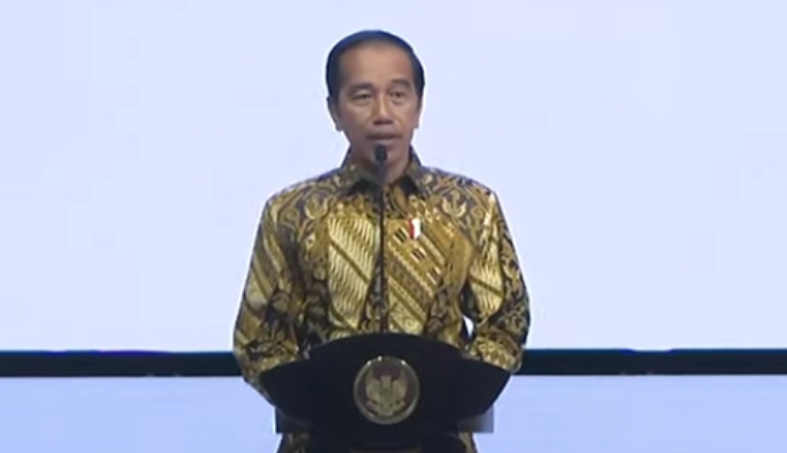 Puncak Perayaan HUT ke-58 Partai Golkar, Presiden Joko Widodo Hadir Dengan Batik Nuansa Kuning