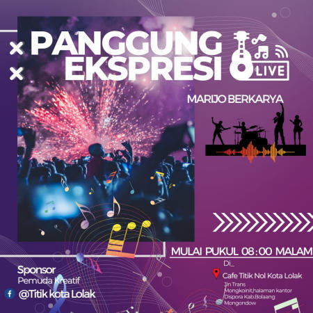 Pemuda Kreatif Bolmong, Sambut Hari Sumpah Pemuda Lewat Panggung Ekspresi