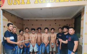 Buat Onar dan Serang Warga Dengan Sajam, Enam Pemuda Ditangkap Polsek Tuminting