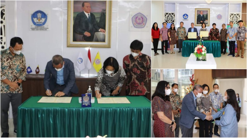 Michael Lumanau dari Yayasan Bangun Minahasa Berikan Bantuan Pendidikan bagi Mahasiswa Unsrat