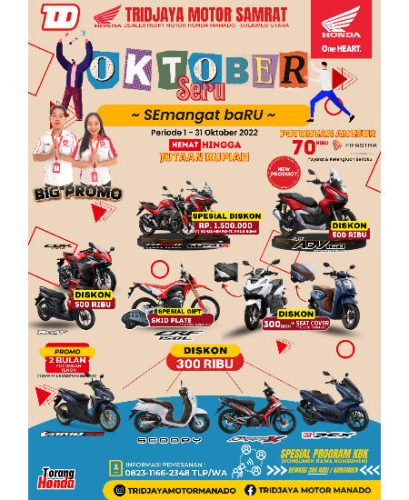 Tridjaya Motor Samrat Hadirkan Oktober Seru dan Perbanyak Kolaborasi dengan Mitra 1 Tridjaya Motor Samrat Hadirkan Oktober Seru dan Perbanyak Kolaborasi dengan Mitra