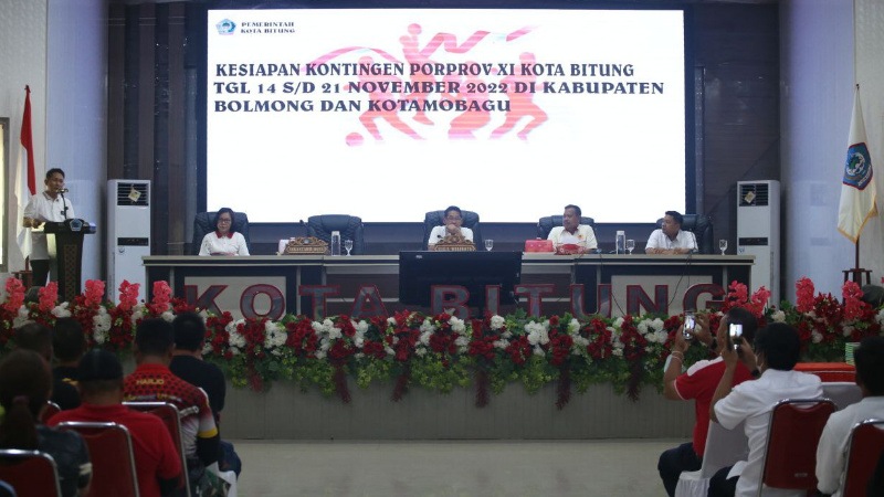Pemkot Bitung Asuransikan Atlet dan Official yang Ikut Porprov Sulut 2022