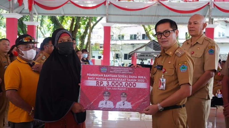 Pemkab Minut Gelontorkan Rp834 Juta Santunan Dana Duka untuk 278 Ahli Waris