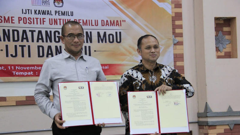 MoU dengan KPU, IJTI Kawal Pemilu dan Pilkada 2024 yang Berkualitas