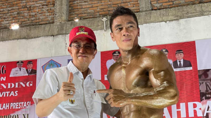 Binaraga Sumbang Emas Bagi Kontingen Minahsa di Porprov XI Bolmong