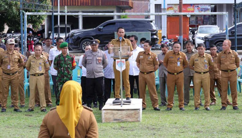 Sam Sachrul Mamonto Pimpin Apel Kerja di Dua Kecamatan