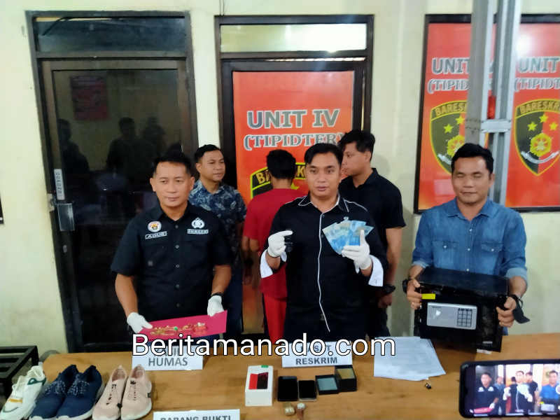 Pencuri Masuk Rumah Gasak Brankas dan Perhiasan di Manado, Ditangkap Polisi di Bolmong
