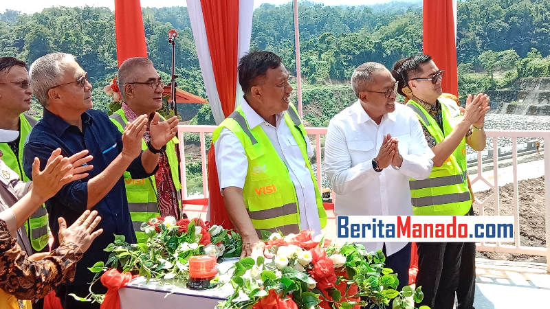 Olly Dondokambey Pimpin Impounding Waduk Bendungan Kuwil, Bisa Tampung 23 Juta Meter Kubik Air