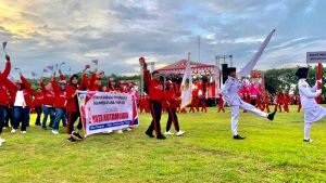 Kontingen Kotamobagu Tampil Bersemangat dalam Pembukaan Porprov ke-XI di Bolmong