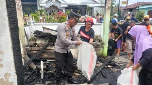 Selang LPG Bocor, Dua Unit Rumah di Perum UKA Bitung Dilalap Api