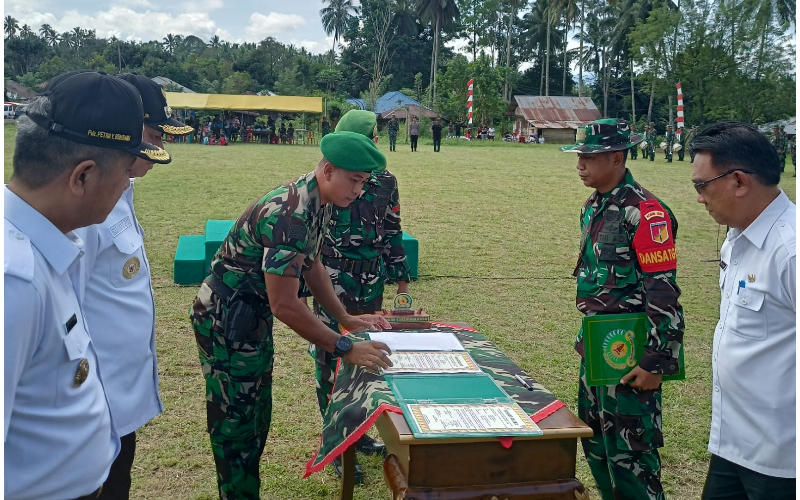 Ditutup Kasrem 131/Santiago, TMMD ke-115 di Tondei Diharapkan Bermanfaat Bagi Kesejahteraan Rakyat