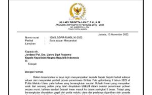Surat Hillary Lasut untuk Kapolri Diatensi Kurang dari 5 Jam, Sulastri Dinyatakan Lulus Polwan