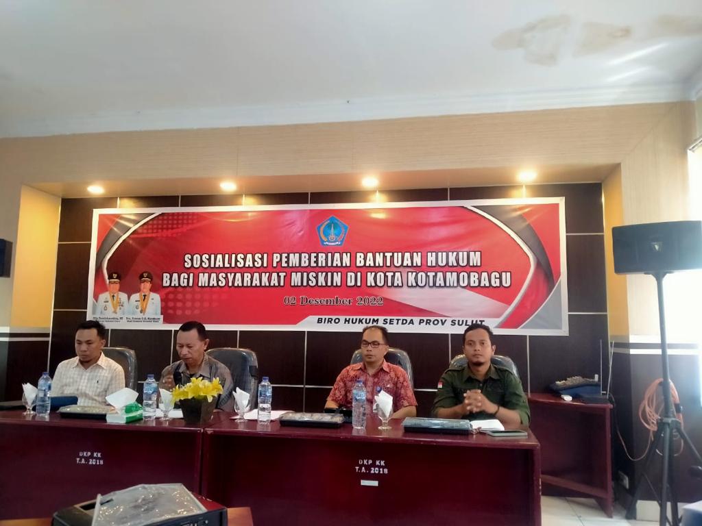 Pemkot Kotamobagu Siapkan Bantuan Hukum Bagi Warga Kurang Mampu
