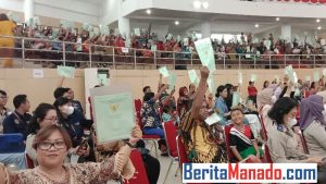 500 Sertifikat Tanah dari Presiden Joko Widodo Diterima Warga Sulut